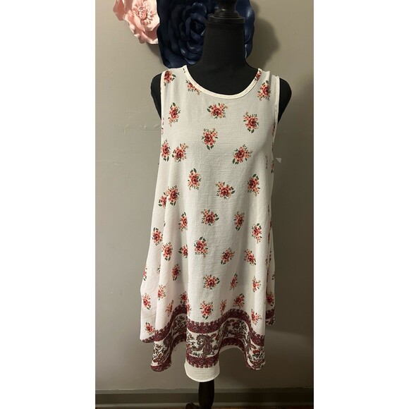 42 Pops Womens Large Above Knee Tunic Dress, Boho - Picture 1 of 5